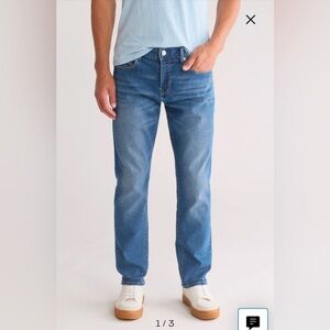 True Religion Men’s Geno Snap Flap Pocket Jeans Medium Autumn Blue Size 38x32